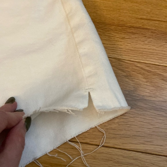 NWOT Madewell Relaxed Denim Shorts in Tile White size 32 - Picture 8 of 11